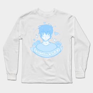 kawaii boy ! blue Long Sleeve T-Shirt